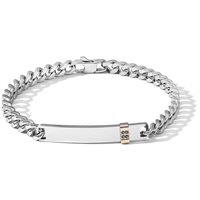 Bracciale Comete Uomo Elegant in Acciaio Diamante Black 0.02 Ct UBR 1155 - UBR 1155